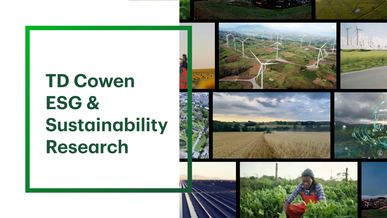 Semaine du développement durable TD Cowen